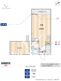 エスポワール60 203 【福岡県七隈駅】 の間取り図