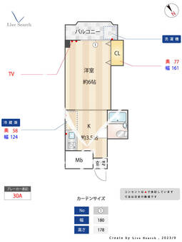 第二博多駅東コーポ 3C 【福岡県博多駅】 の間取り図