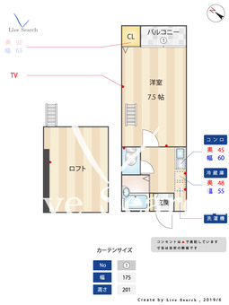 コスモツィンズ 106 【福岡県福大前駅】 の間取り図