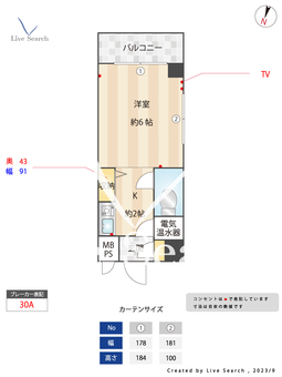 日神パレス錦糸町 901 【東京都錦糸町駅】 の間取り図