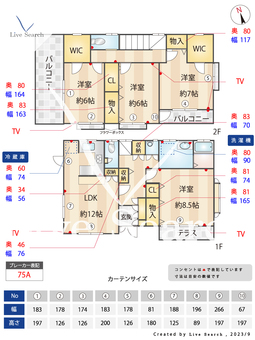上甲東園2丁目貸家  【兵庫県甲東園駅】 の間取り図