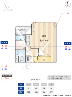 デル・ソーレ川崎 303 【神奈川県川崎駅】 の間取り図