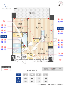 アメックス博多ベルテックステージ 208 【福岡県中州川端駅】 の間取り図