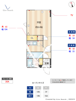 レジデンス東中野 301 【東京都落合駅】 の間取り図