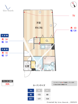 レジデンス東中野 202 【東京都落合】 の間取り図