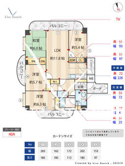 ヴェルビュ警固 405 【福岡県薬院大通駅】 の間取り図