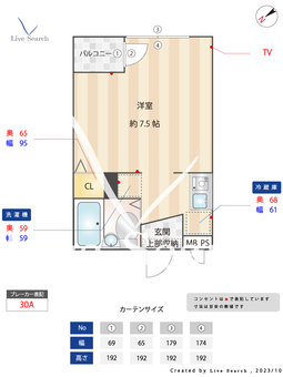 オークハイツ 103 【東京都東中野駅】 の間取り図