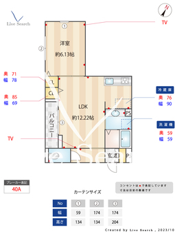アヴァンス若宮 101 101 【東京都都立家政駅】 の間取り図