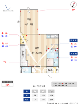 アヴァンス若宮 201 【東京都都立家政駅】 の間取り図