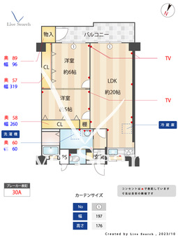 蕨中央ビル 405 【埼玉県蕨駅】 の間取り図