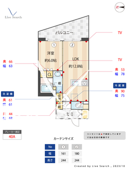 グランカーサ川崎生田 304 【神奈川県読売ランド前駅】 の間取り図