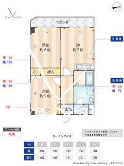 エクレール白金 403 【東京都綾瀬駅】 の間取り図