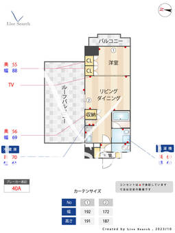 JU TOWER FRONT千石 802 【東京都東陽町駅】 の間取り図