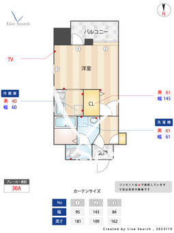 フォレストコート姪の浜 801 【福岡県姪浜駅】 の間取り図