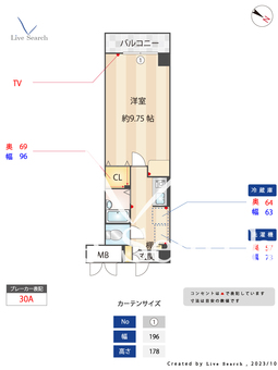 カスティージョ東比恵 405 【福岡県東比恵駅】 の間取り図