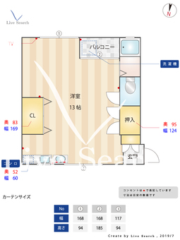 サンハイム有田 202 【福岡県七隈駅】 の間取り図