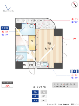 ヴィラージュ大手門 401 【福岡県地下鉄大濠公園駅】 の間取り図