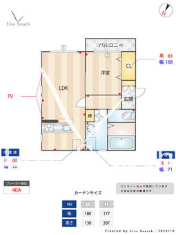 メゾン・ウィステリア 302 【福岡県藤崎駅】 の間取り図