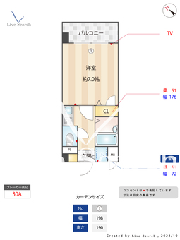 ライオンズマンション薬院第6 317 【福岡県薬院大通駅】 の間取り図