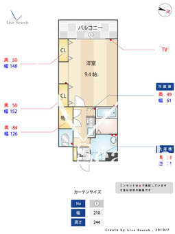 リンデン東薬院 402 【福岡県薬院駅】 の間取り図