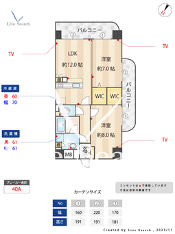 ブラン シュシュ空港通り 901 【福岡県吉塚駅】 の間取り図