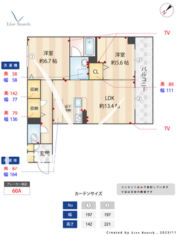 フェリシード　リリア 202 【東京都小岩駅】 の間取り図
