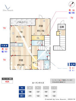 ヴェルモアB棟 205 【福岡県春日原駅】 の間取り図