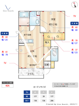 さくら 101 【東京都東小金井駅】 の間取り図
