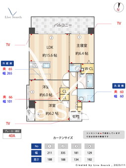 ラフィーネ鳥飼 505 【福岡県唐人町駅】 の間取り図