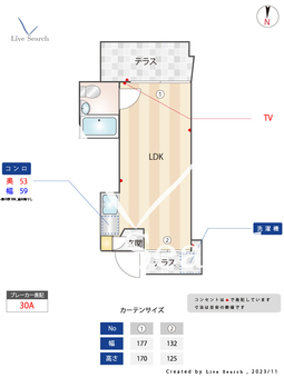 サンハイム高円寺A棟 102 【新高円寺駅】 の間取り図