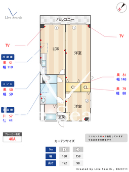 リノスタイル東加古川 3A 【兵庫県東加古川】 の間取り図