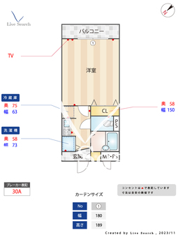 メインステージ池袋本町Ⅲ 402 【東京都下板橋駅】 の間取り図