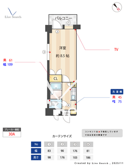 ニューガイアリルーム博多駅南No.73 504 【福岡県博多駅】 の間取り図