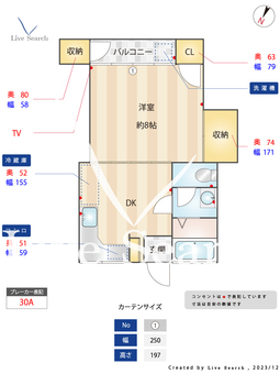 コーポ田代 202 【福岡県平尾駅】 の間取り図