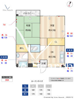 成田ビル 507 【福岡県薬院駅】 の間取り図