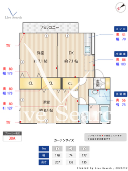ブラティーク・ラフィネ 102 【東京都喜多見駅】 の間取り図