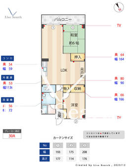 中作大観ハイツ 304 【福岡県桜坂駅】 の間取り図