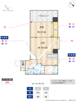 ニューガイアリルーム薬院駅前No.21 605 【福岡県薬院駅 】 の間取り図