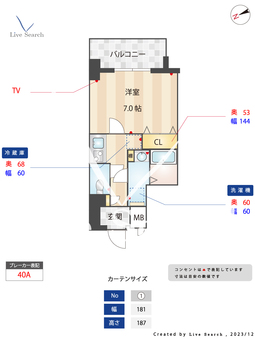 ワールドアイ大阪ドームシティⅡ 802 【大阪府ドーム前千代崎駅】 の間取り図