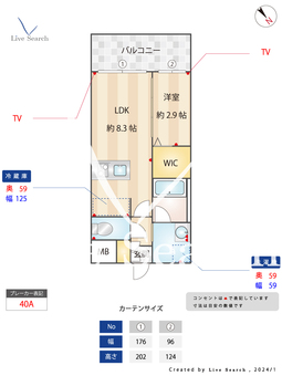 ヴィラージュ博多駅南 403 【福岡県博多駅】 の間取り図