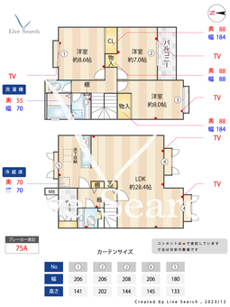 レジデンシャル芦屋Ⅱ H 【兵庫県芦屋駅】 の間取り図