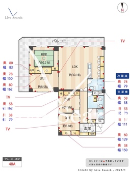 大手門コーポ 808 【福岡県赤坂駅】 の間取り図