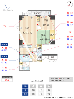 ラ・クレアーレ京町堀パークヴィラ 402 【大阪府肥後橋駅】 の間取り図