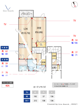パークガーデン　フルール 303 【東京都青梅線昭島駅】 の間取り図