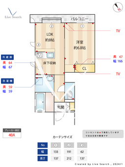 パークガーデン　フルール 304 【東京都青梅線昭島駅】 の間取り図