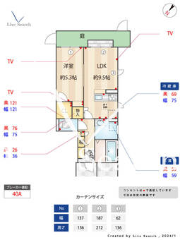 パークガーデン　アネモネ 204 【東京都青梅線昭島駅】 の間取り図