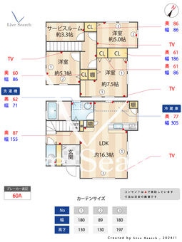 地行パークヴィラ 3 【福岡県唐人町駅】 の間取り図