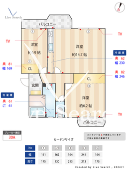 紫第二団地 508 【福岡県紫駅（西鉄天神大牟田線）】 の間取り図