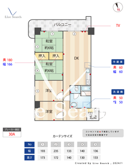 サンライフ西公園 905 【福岡県大濠公園駅】 の間取り図