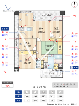 ローレルコート藤崎 509 【福岡県藤崎駅】 の間取り図